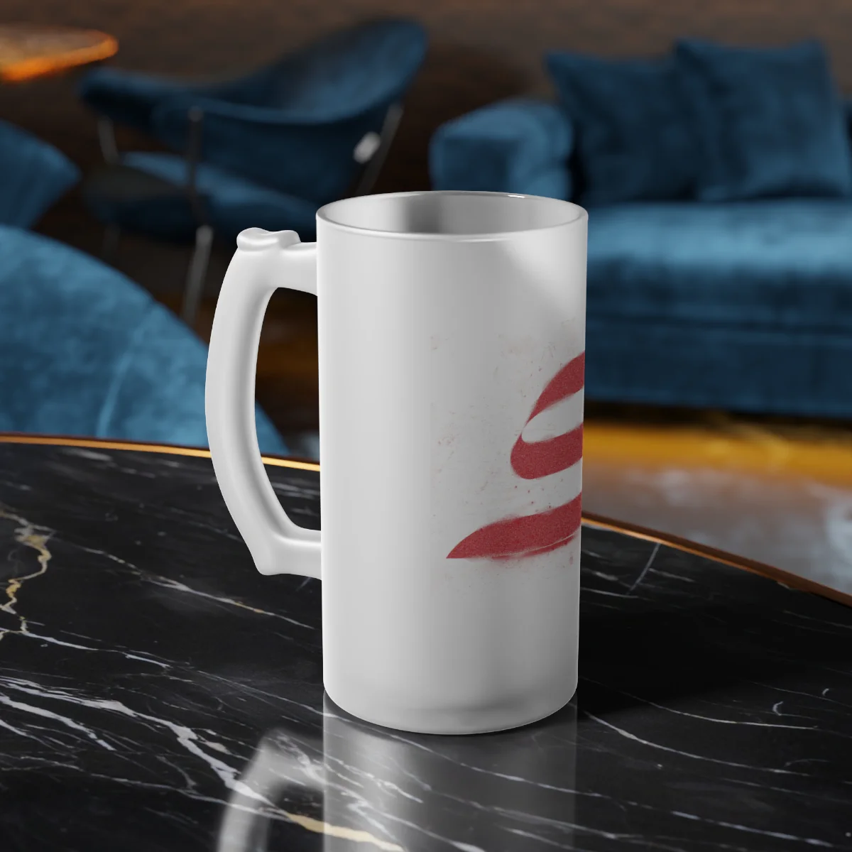 Frosted Glass Beer Mug - Image 7